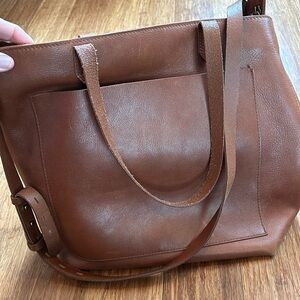 Madewell medium zip top transpor tote